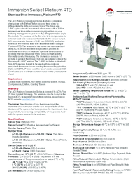 Thumbnail of document Data Sheet - A/100-2W-INW-4-PB RTD Immersion Probe Ideal for HVAC & Building Management